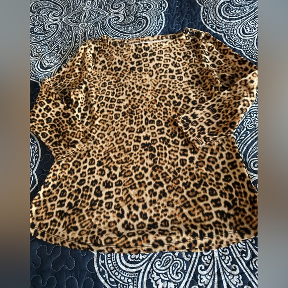 Animal print charter club PM petite medium top - Picture 14 of 14